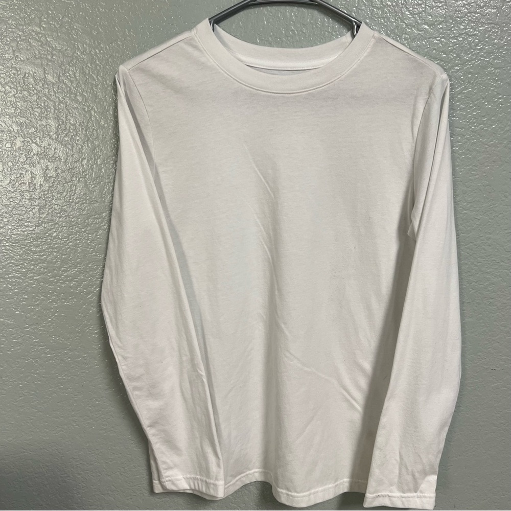Cat & jack white long sleeve large 10/12